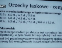 Ceny orzecha laskowego